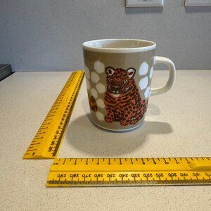 Rare Marimekko Tiger Cup Mug 250 ml Oiva Maija Isola Collectible Design
